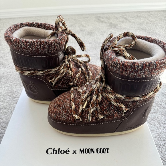 Chloe x Moon Boots Snowboots W37 - Picture 3 of 3